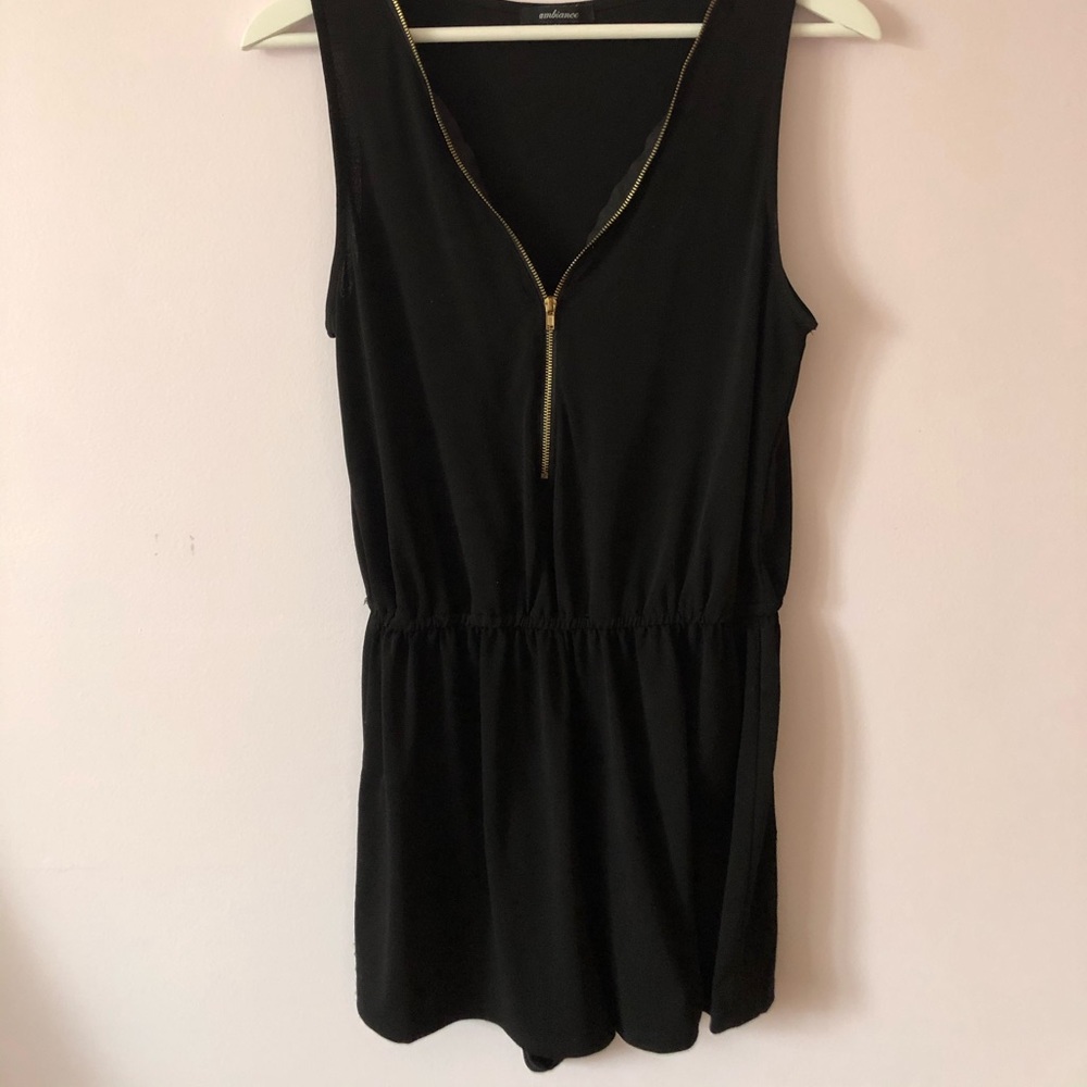 Black stretchy romper